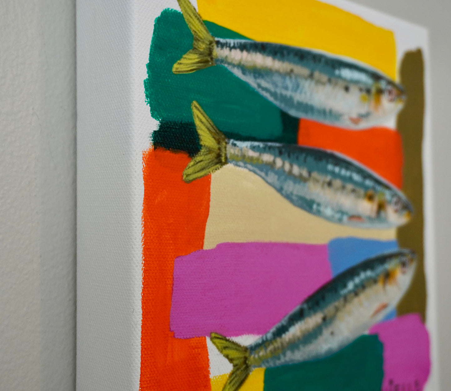 Color Splash Sardines Original Painting