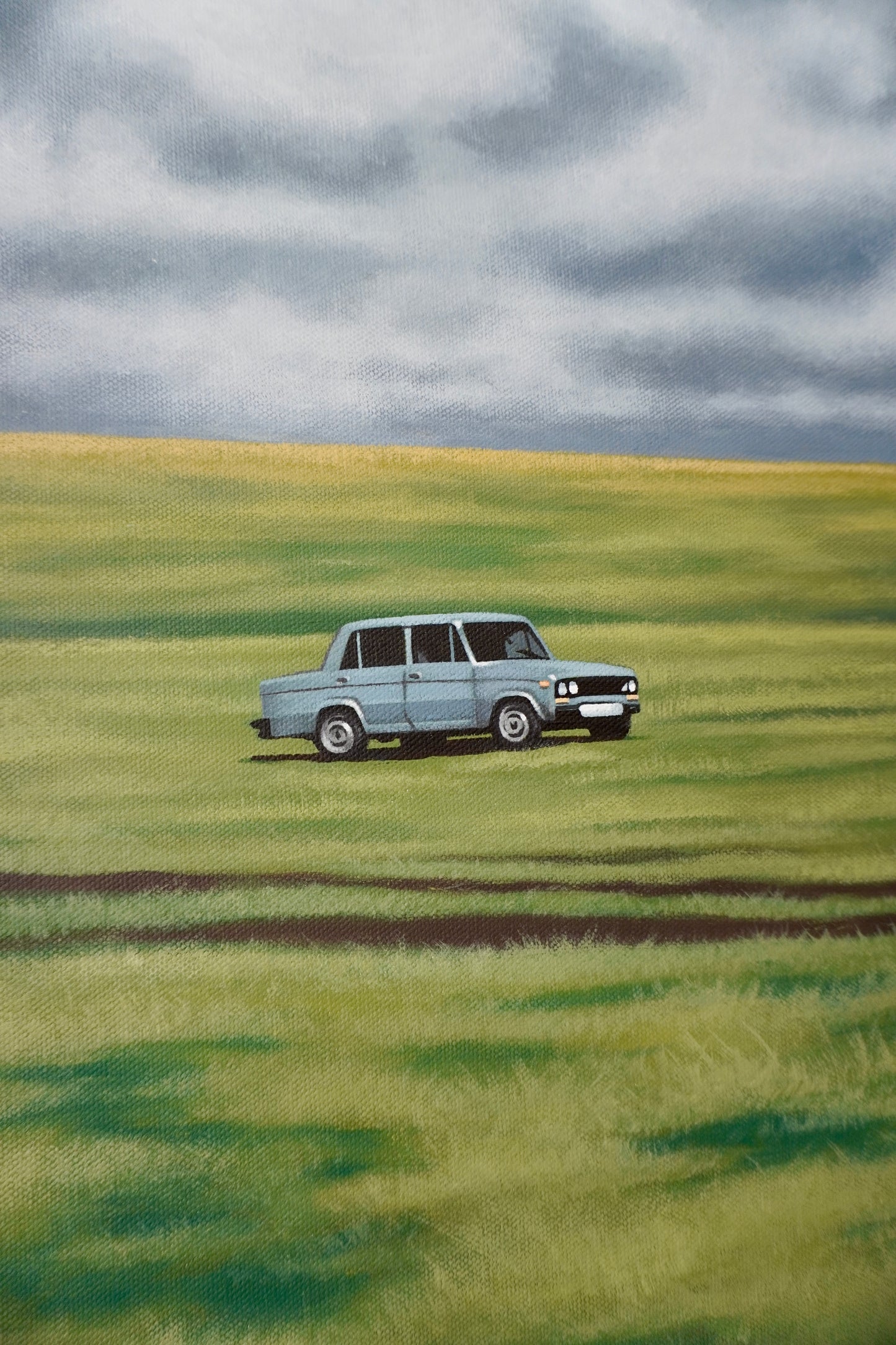 Lone Traveler Original Painting