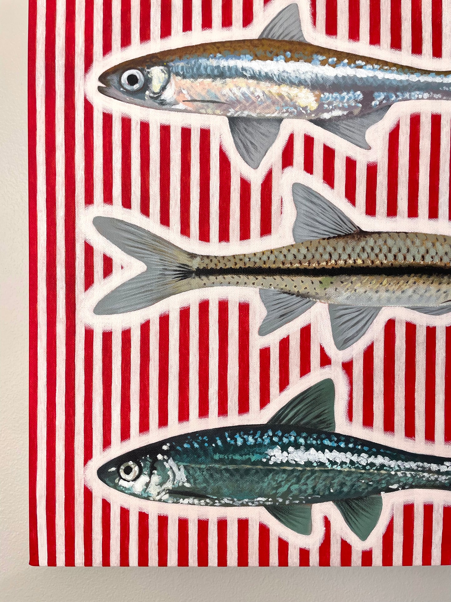Striped Minnows Original Painting