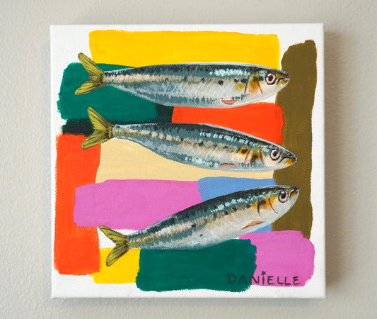 Color Splash Sardines Original Painting