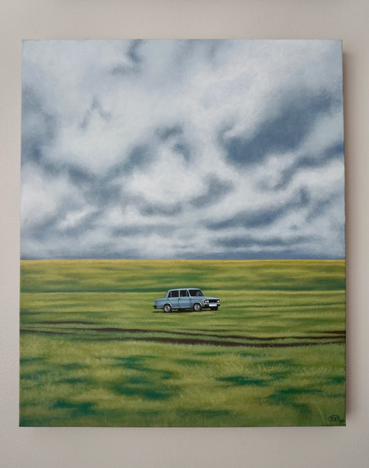 Lone Traveler Original Painting