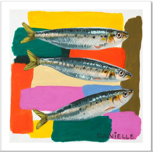 Color Splash Sardines Print