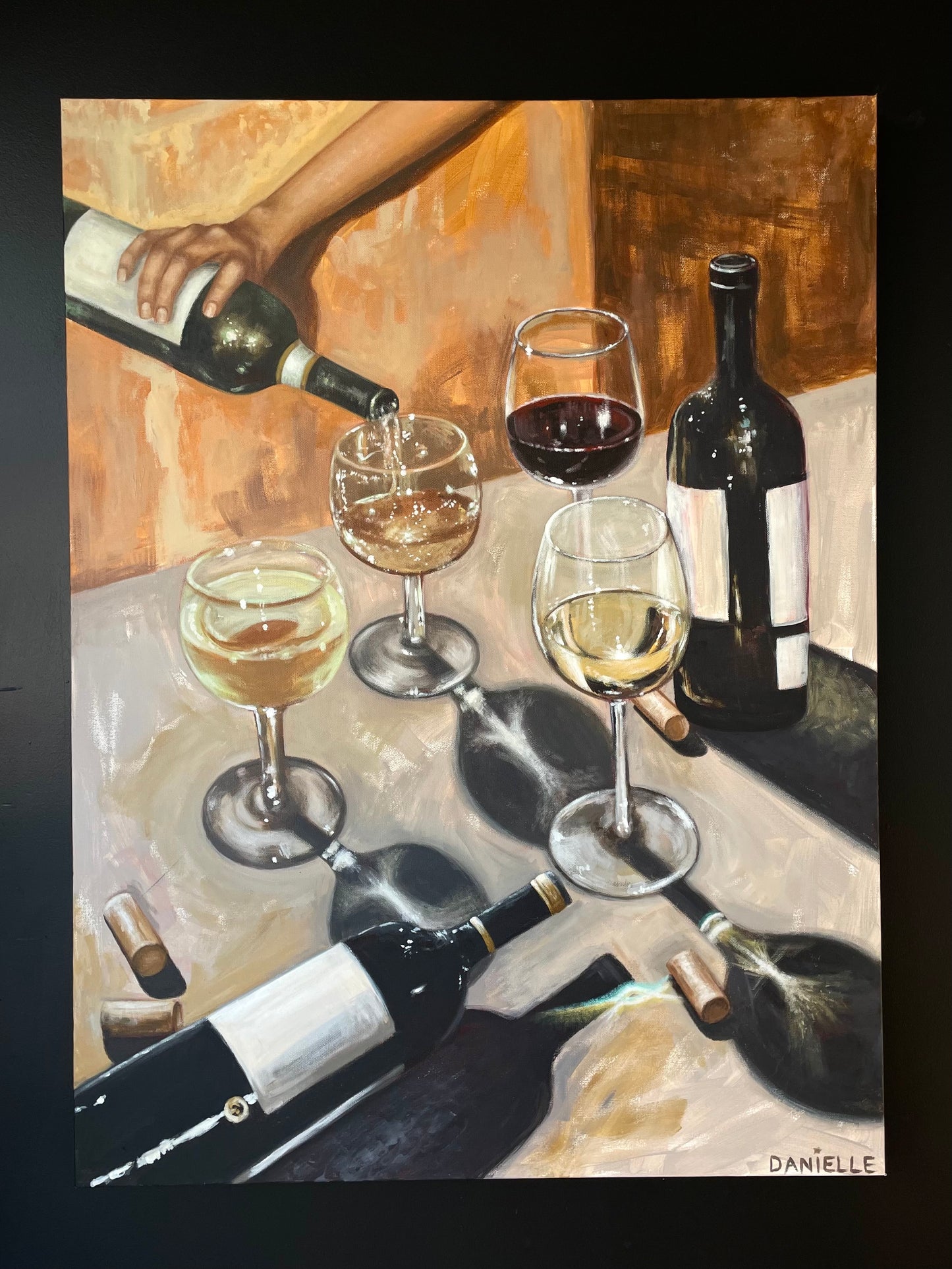 By the Glass Original Painting