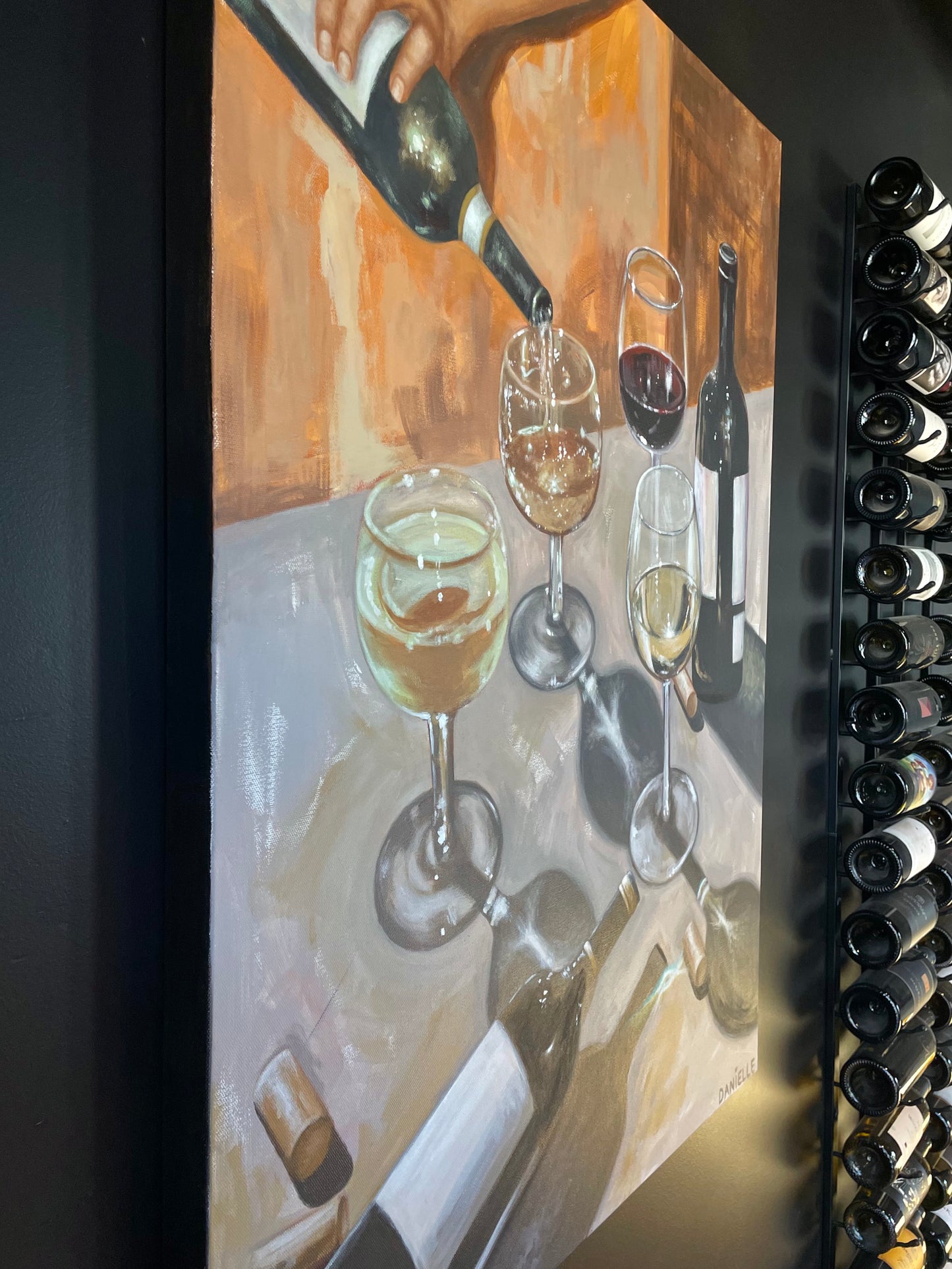 By the Glass Original Painting