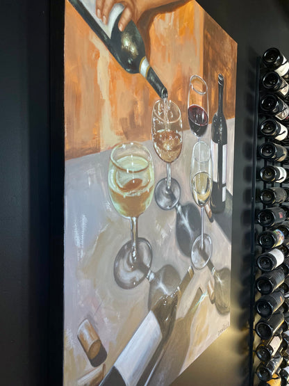 By the Glass Original Painting