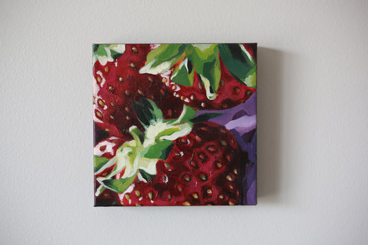 Strawberries Original Painting
