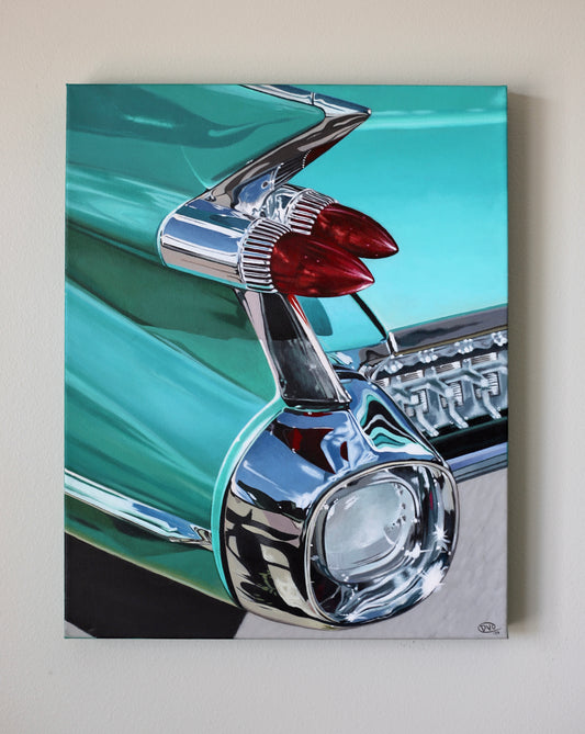 Vintage Car Original Painting