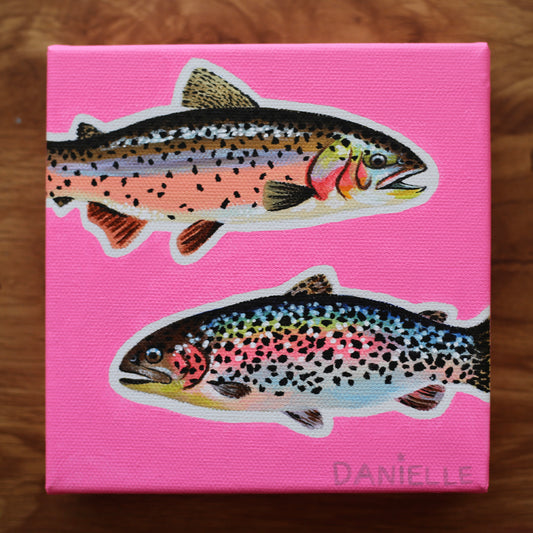 Pink Trout #2 Original Painting